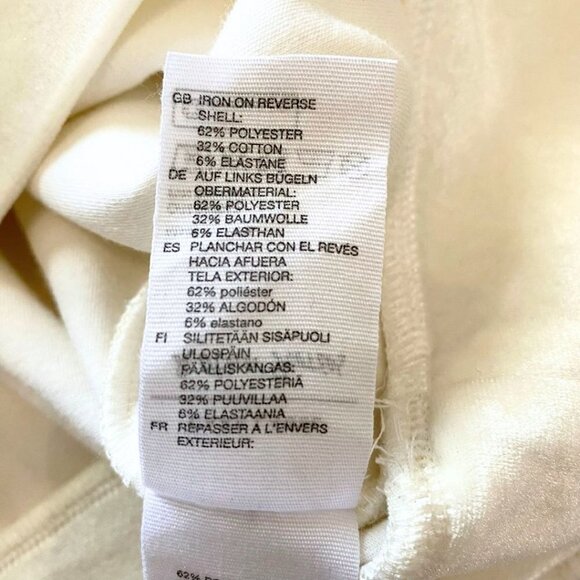 & OTHER STORIES IVORY WHITE VELVET VELOUR PULLOVER SWEATER - 8 - Picture 9 of 9